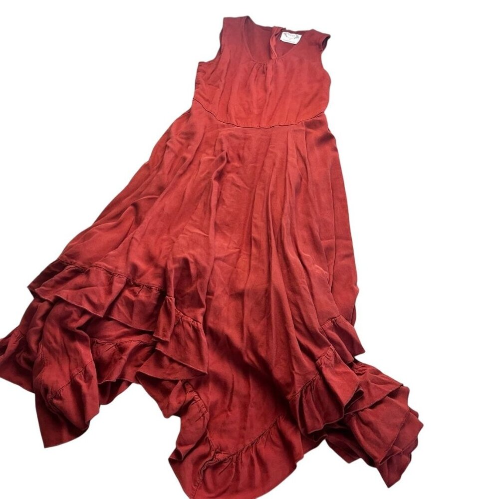 Mia Joy Girls Rust Colored Flowy Dress Size 12 years